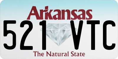 AR license plate 521VTC