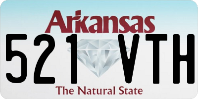 AR license plate 521VTH