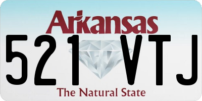 AR license plate 521VTJ