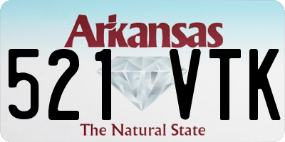AR license plate 521VTK