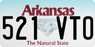 AR license plate 521VTO
