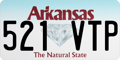 AR license plate 521VTP