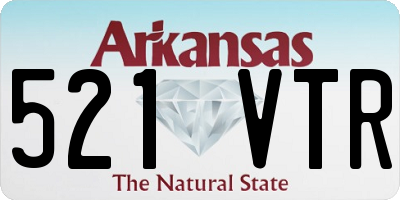 AR license plate 521VTR