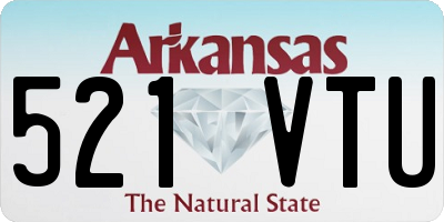 AR license plate 521VTU