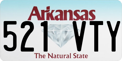 AR license plate 521VTY