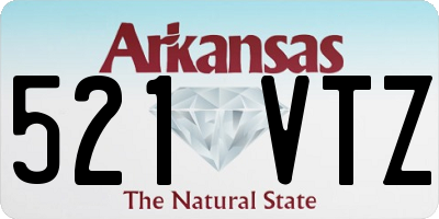 AR license plate 521VTZ