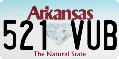 AR license plate 521VUB