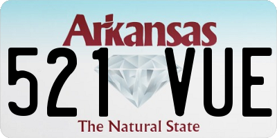 AR license plate 521VUE