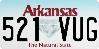 AR license plate 521VUG