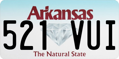 AR license plate 521VUI