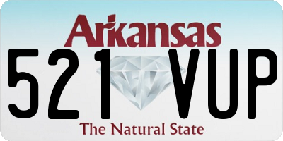 AR license plate 521VUP