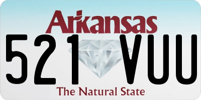 AR license plate 521VUU