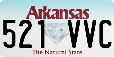 AR license plate 521VVC