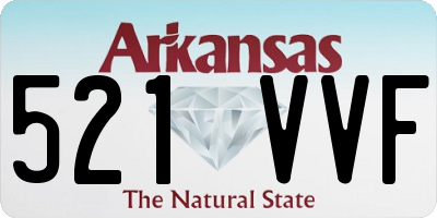 AR license plate 521VVF