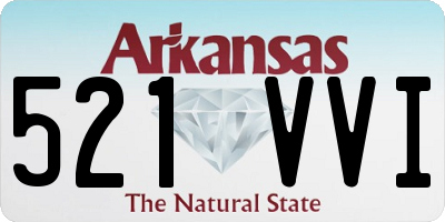 AR license plate 521VVI