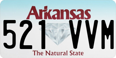 AR license plate 521VVM