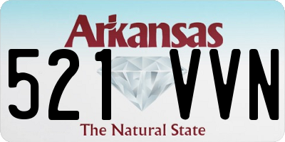 AR license plate 521VVN