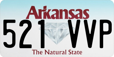 AR license plate 521VVP