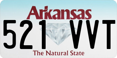 AR license plate 521VVT