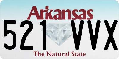 AR license plate 521VVX