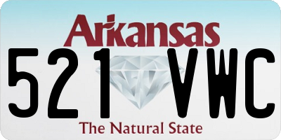 AR license plate 521VWC