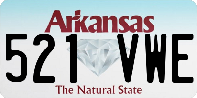 AR license plate 521VWE