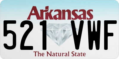 AR license plate 521VWF