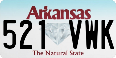 AR license plate 521VWK