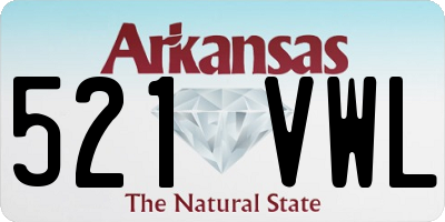 AR license plate 521VWL