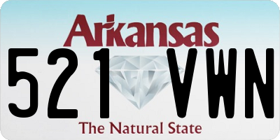 AR license plate 521VWN
