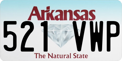 AR license plate 521VWP