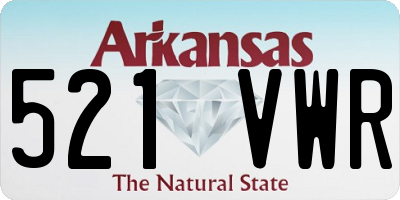 AR license plate 521VWR