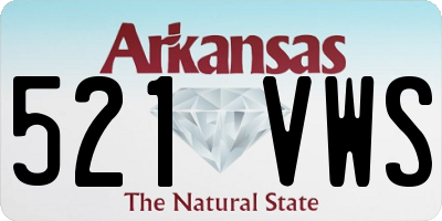 AR license plate 521VWS