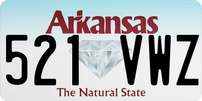 AR license plate 521VWZ