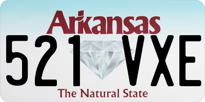 AR license plate 521VXE