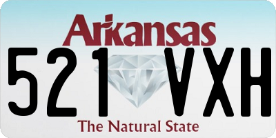 AR license plate 521VXH