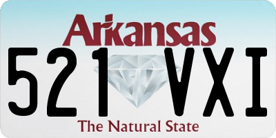 AR license plate 521VXI