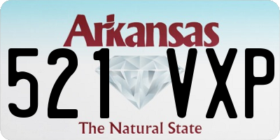 AR license plate 521VXP