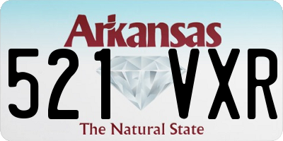 AR license plate 521VXR