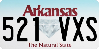 AR license plate 521VXS