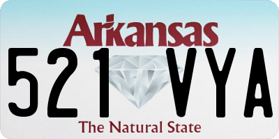 AR license plate 521VYA
