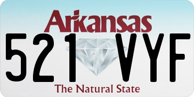 AR license plate 521VYF