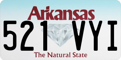 AR license plate 521VYI