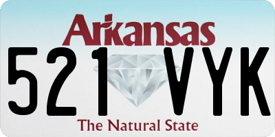 AR license plate 521VYK