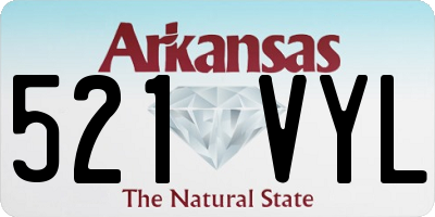 AR license plate 521VYL