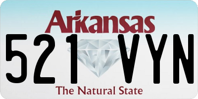 AR license plate 521VYN