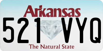 AR license plate 521VYQ