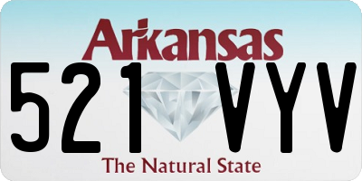AR license plate 521VYV