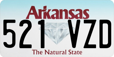 AR license plate 521VZD