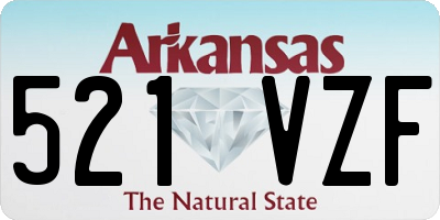 AR license plate 521VZF
